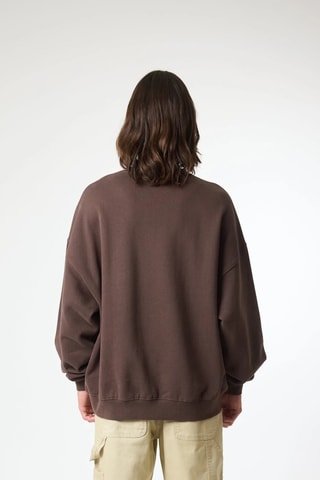 Sweat en coton biologique Clean - Marron