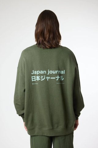 Sweat en coton biologique Ramen - Kaki