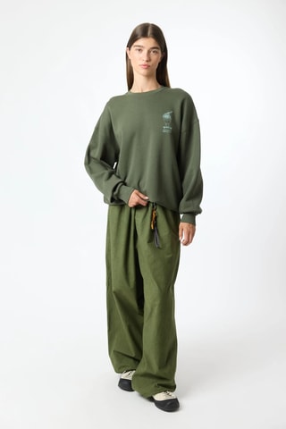 Sweat en coton biologique Ramen - Kaki