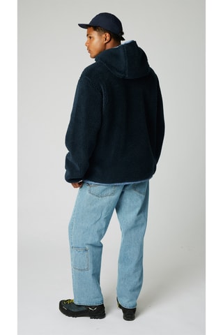 Veste polaire à capuche Cave - Bleu marine