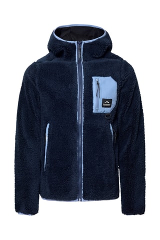 Veste polaire à capuche Cave - Bleu marine