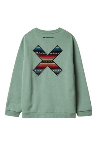 Sweat en coton biologique Classic - Vert d'eau