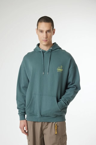 Sweat à capuche en coton biologique Goods - Vert