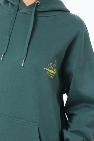 Sweat à capuche en coton biologique Goods - Vert