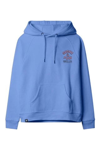 Sweat à capuche en coton biologique Sushi & Pow - Bleu