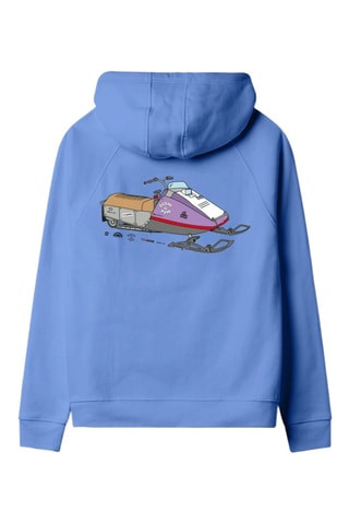 Sweat à capuche en coton biologique Sushi & Pow - Bleu