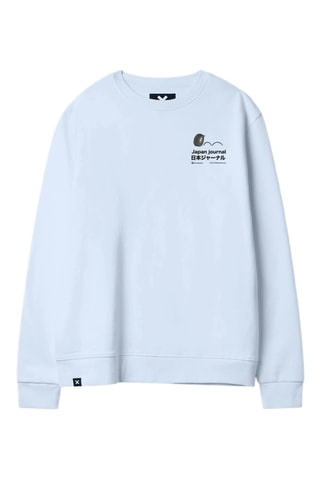 Sweat en coton biologique Road - Bleu