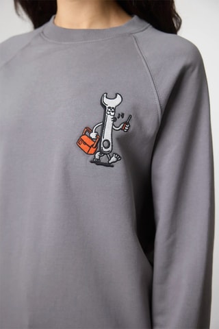 Sweat en coton biologique Crd Tool - Anthracite