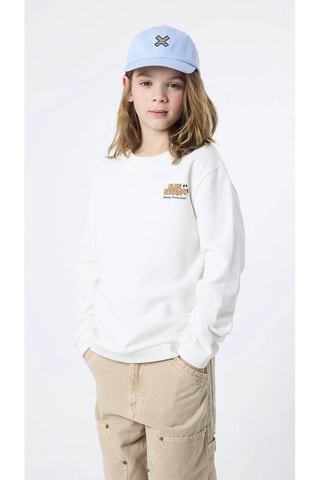 Sweat en coton biologique Forecast - Blanc