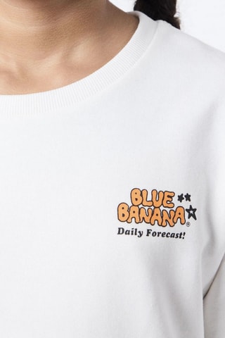 Sweat en coton biologique Forecast - Blanc