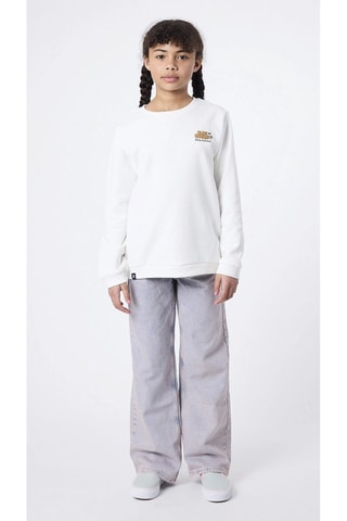 Sweat en coton biologique Forecast - Blanc