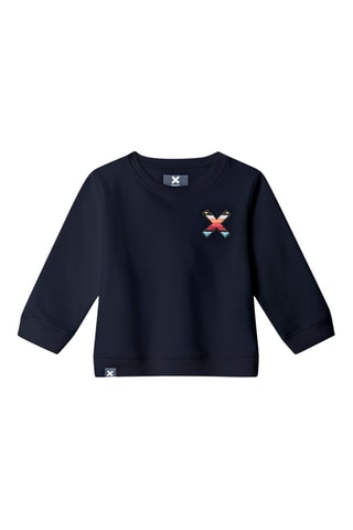 Sweat en coton biologique Classic - Bleu marine
