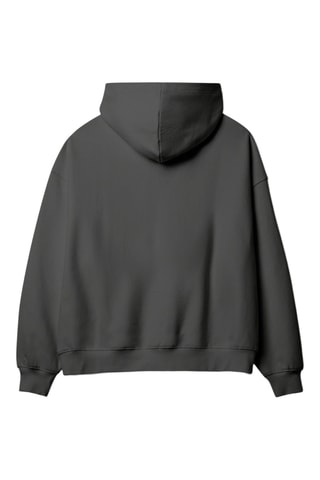 Sweat à capuche en coton biologique Native - Anthracite