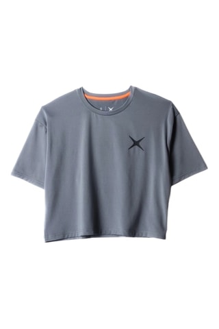 T-shirt cropped Train - Gris foncé
