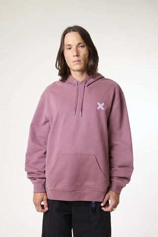 Sweat à capuche en coton biologique Amsterdam - Rose foncé
