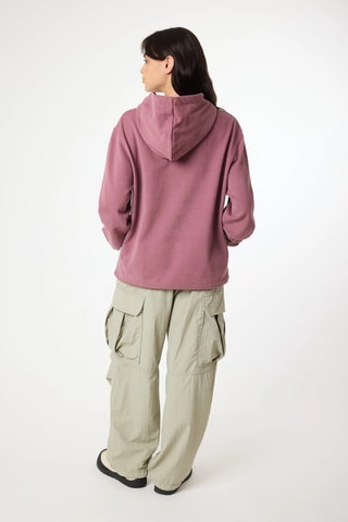 Sweat à capuche en coton biologique Amsterdam - Rose foncé
