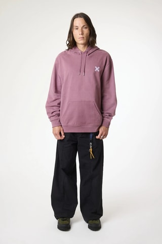Sweat à capuche en coton biologique Amsterdam - Rose foncé