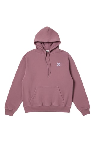 Sweat à capuche en coton biologique Amsterdam - Rose foncé