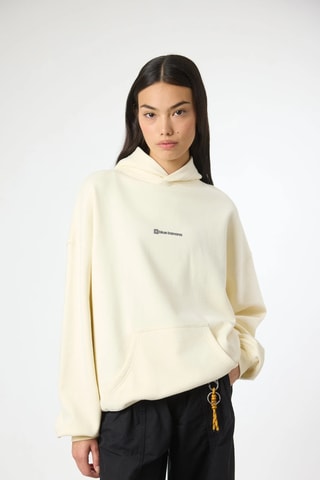 Sweat à capuche en coton biologique Karma - Écru