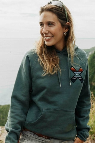 Sweat en coton biologique à capuche Classic - Vert