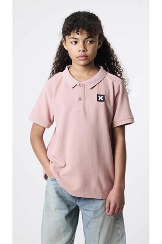 Polo en coton biologique Nature - Orange clair