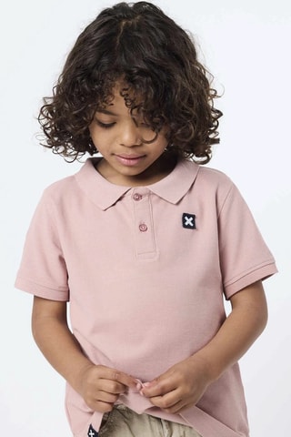 Polo en coton biologique Nature - Orange clair