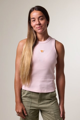 Top en coton biologique Alazne - Rose clair