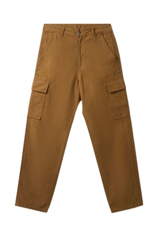 Pantalon regular en coton biologique Sarge - Marron