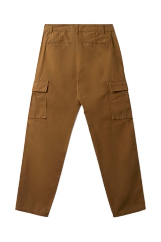 Pantalon regular en coton biologique Sarge - Marron