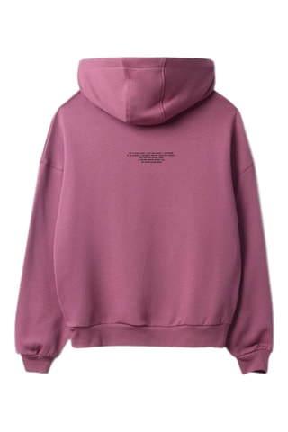 Sweat en coton biologique à capuche Wipeout - Rose foncé