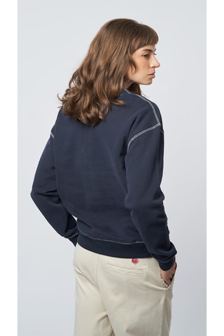 Sweat en coton biologique Frame - Bleu marine
