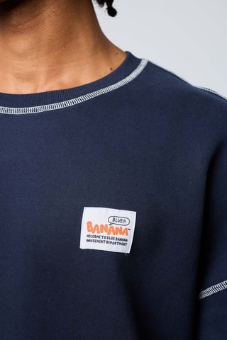 Sweat en coton biologique Frame - Bleu marine