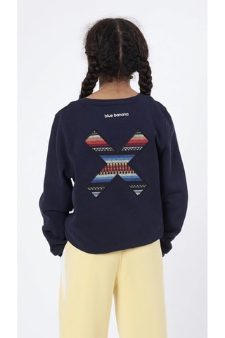 Sweat en coton biologique Classic - Bleu marine