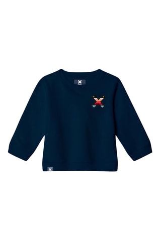 Sweat en coton biologique Classic - Bleu marine