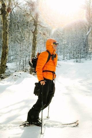 Doudoune à capuche Blizzard - Orange