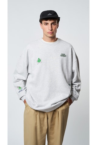 Sweat en coton biologique Summit - Gris clair