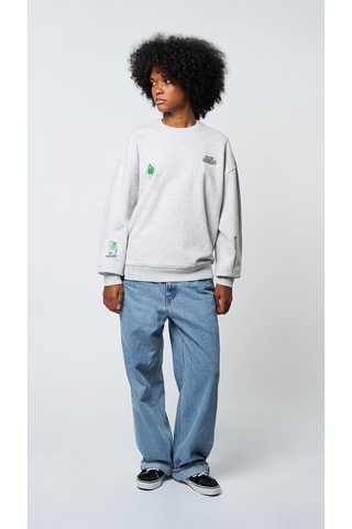 Sweat en coton biologique Summit - Gris clair