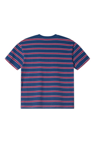T-shirt oversize en coton biologique Happo One - Bleu