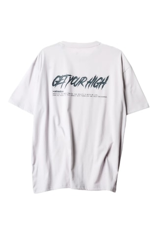 T-shirt regular Graphic - Gris clair