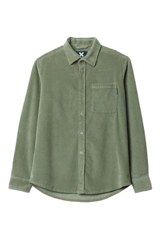 Surchemise en velours River - Vert clair