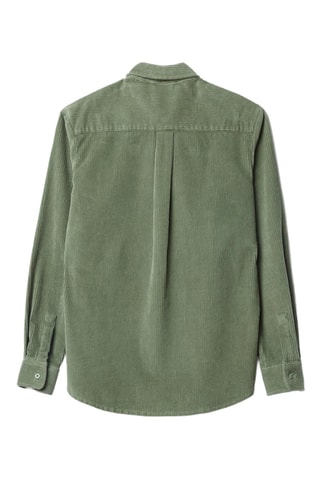 Surchemise en velours River - Vert clair