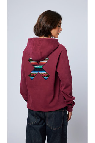 Sweat à capuche en coton biologique Classic - Bordeaux