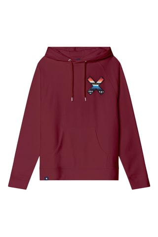 Sweat à capuche en coton biologique Classic - Bordeaux