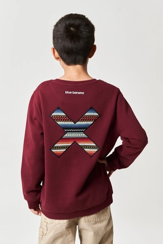Sweat en coton biologique Classic - Bordeaux