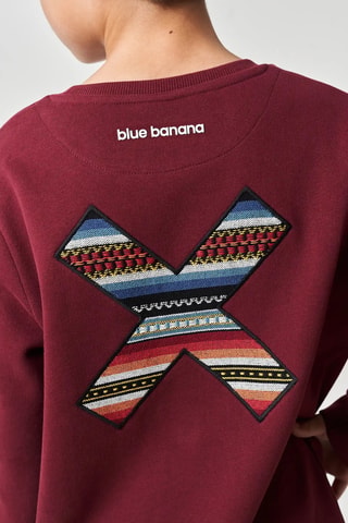 Sweat en coton biologique Classic - Bordeaux