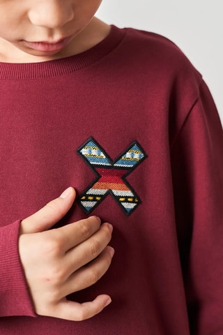 Sweat en coton biologique Classic - Bordeaux