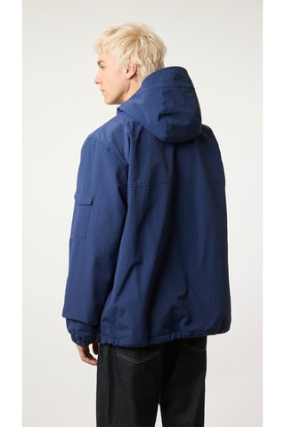 Coupe-vent à capuche Lane - Bleu marine
