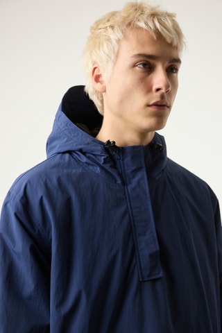 Coupe-vent à capuche Lane - Bleu marine