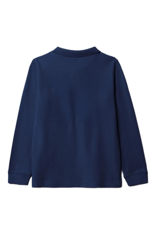 Polo en coton biologique Nature - Bleu