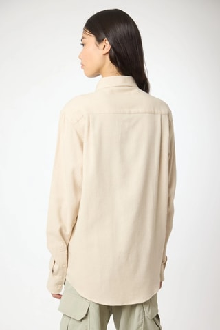 Chemise regular Journal - Blanc
